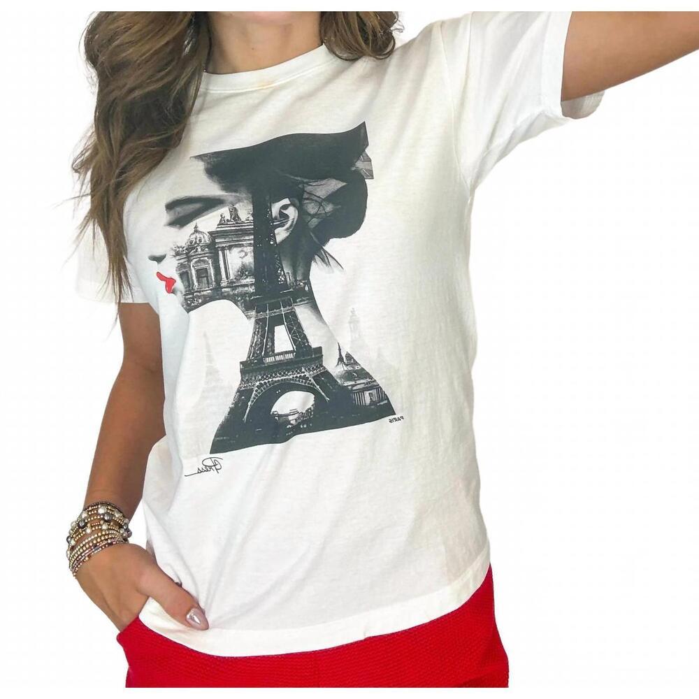 NEW CPRESS STUDIO paris mushie tee in worn white highlight